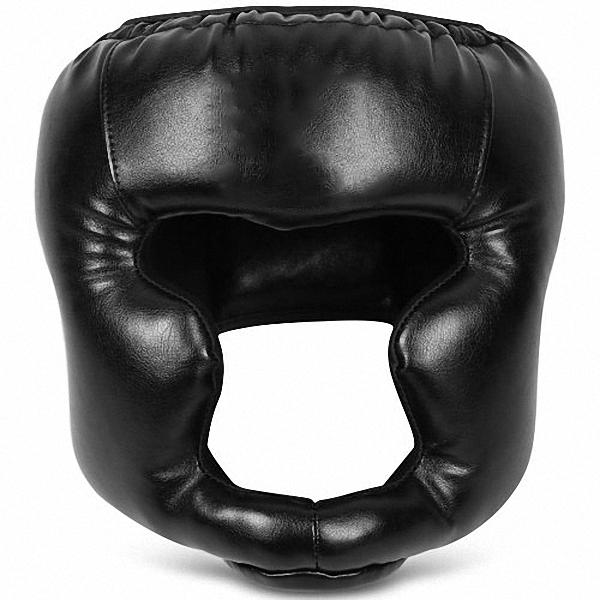 Boxing Protection Headgear Head Guard Kick Training Helmet - Black